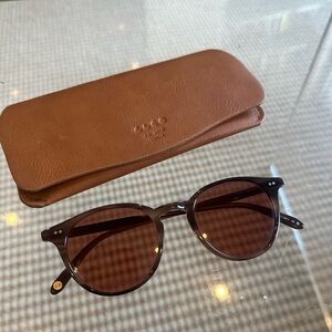 Garrett Leight Clune Sun Sequoia Tortoise/Semi-Flat Pure Rosewood